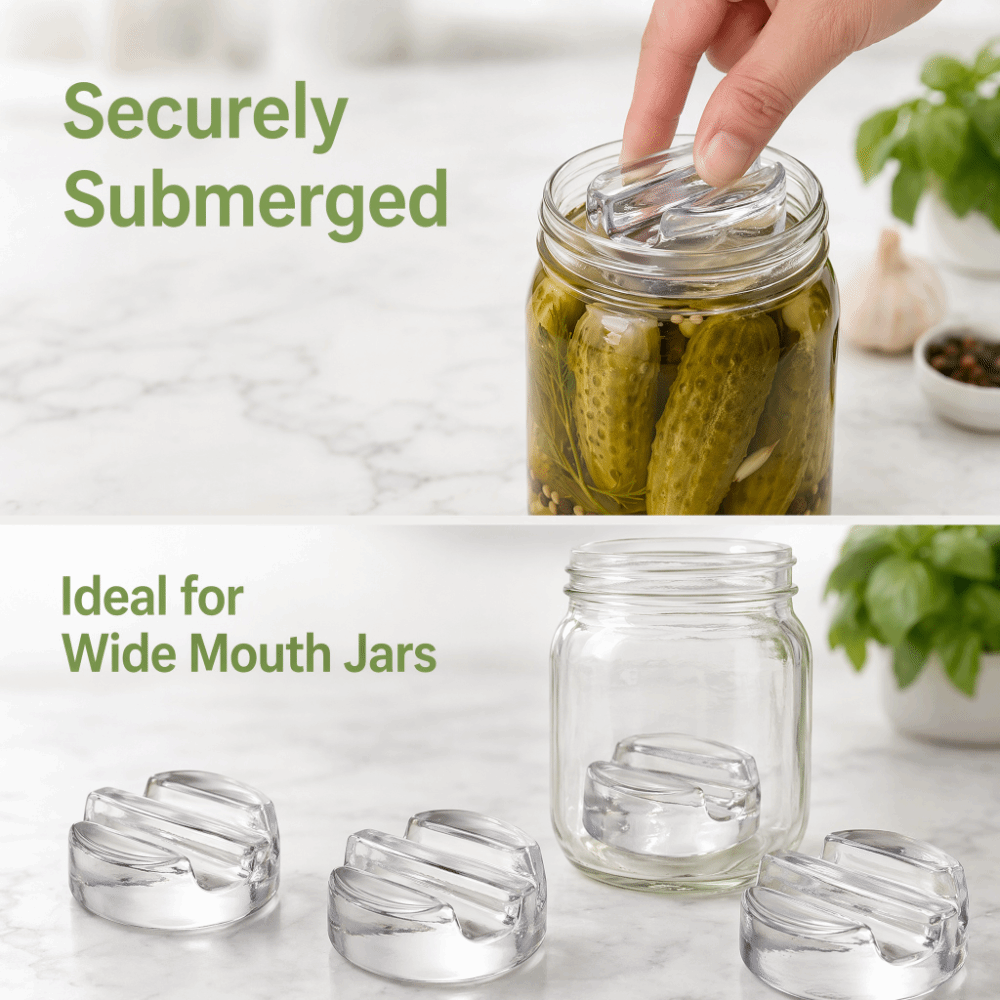 Fermentation Crock - Стеклянные утяжелители для ферментации с ручкой,