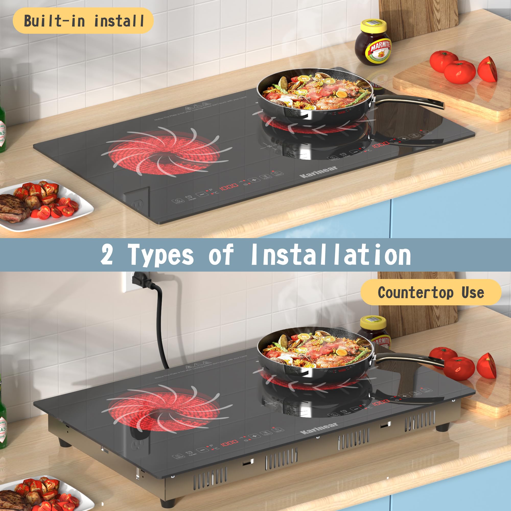 Электрическая плита Karinear 2 – обзор и цена Hot Pot Portable Dual