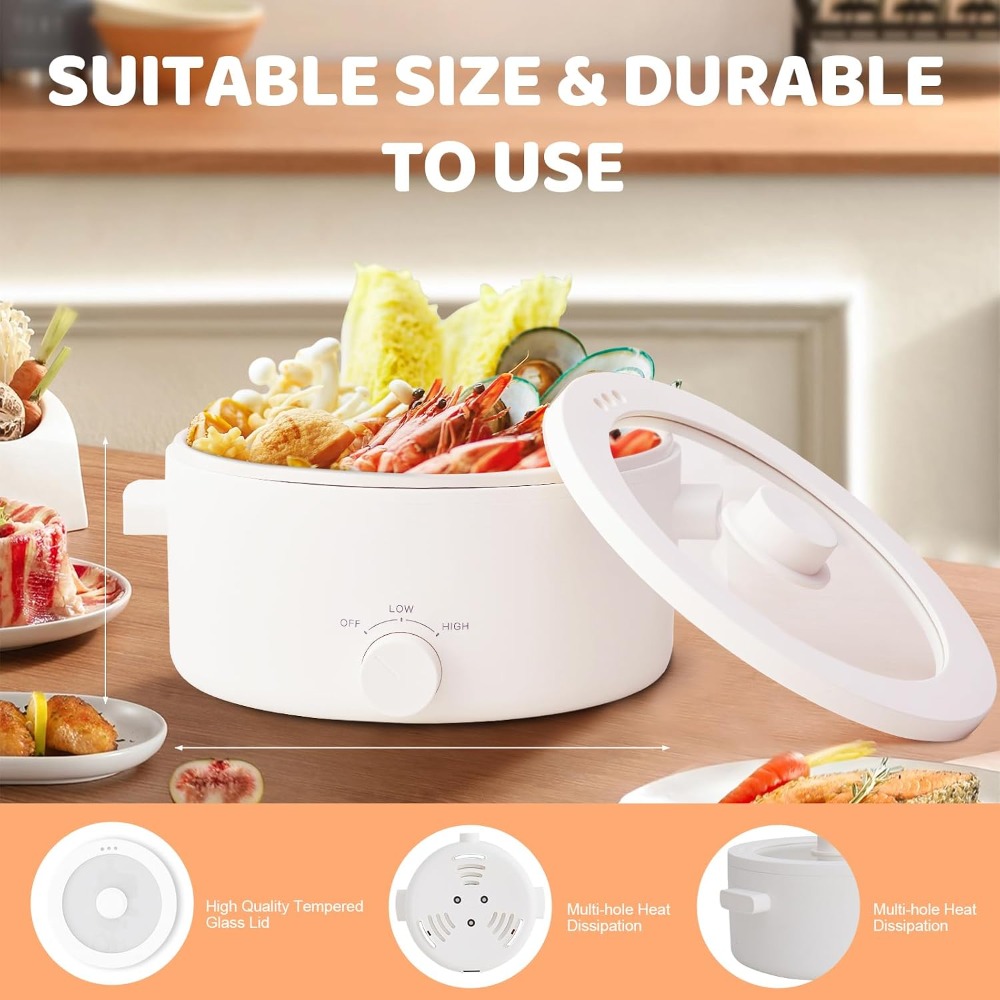 Электрическая кастрюля, портат – обзор и цена Hot Pot Portable Dual