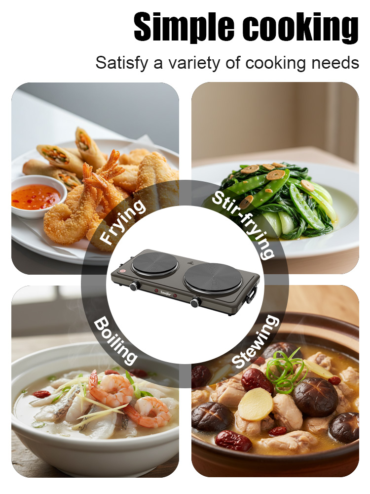 Электрическая двухконфорочная  – обзор и цена Hot Pot Portable Dual