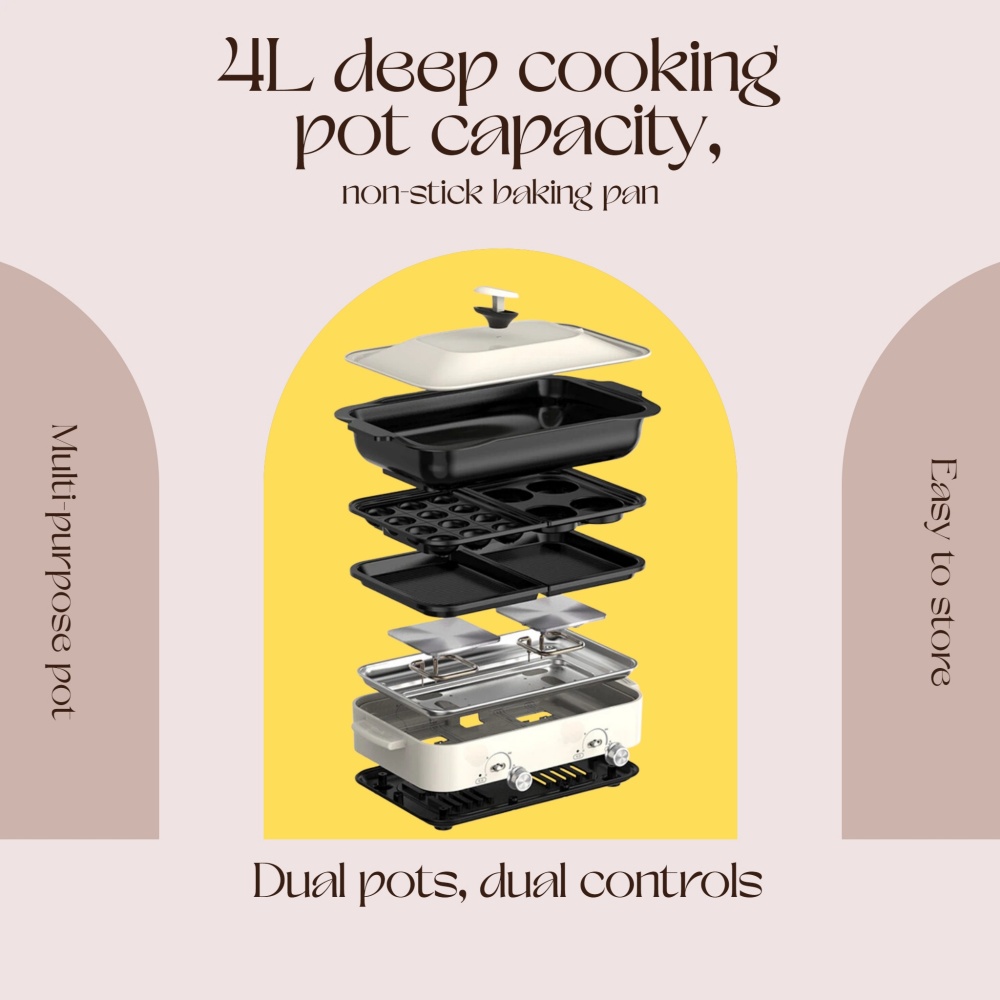 Многофункциональная бытовая ка – обзор и цена Hot Pot Portable Dual